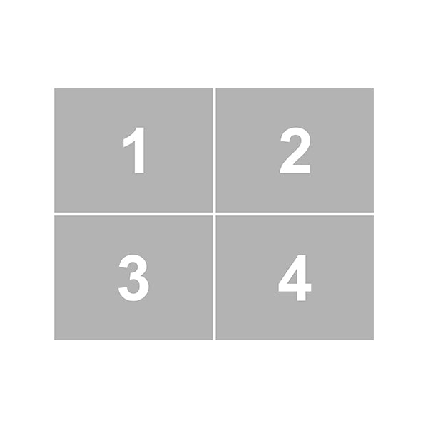 Egyedi, négy fényképpel ellátott baba előke rózsaszín szegéllyel, cserélhető névvel és 4 szabadon választható fotóval, bézs háttéren esztétikusan elrendezve.