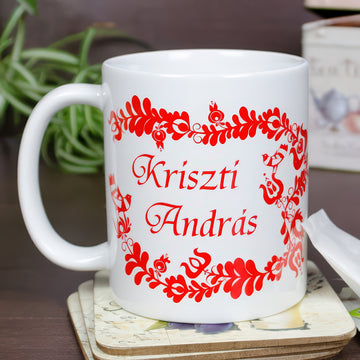 Magyar népmesés bögre