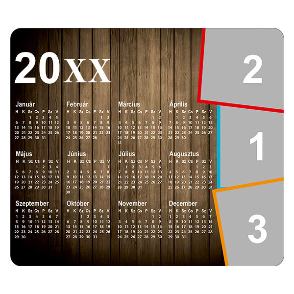 Fényképes naptáras egérpad